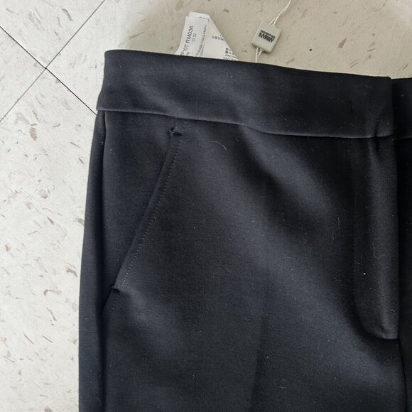 Armani Collezioni Black Straight Leg Cuffed Pants NWT $545 Size 6 - Picture 6 of 10